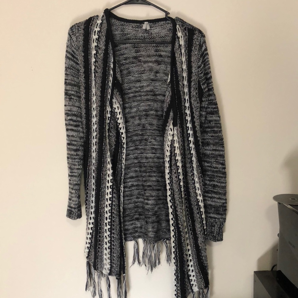 Black and White Cardigan